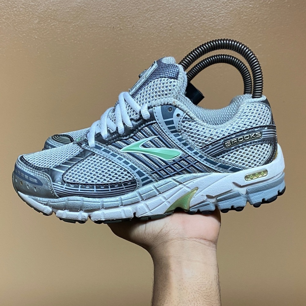 Vintage Brooks Ariel 11 Women’s Running Sneakers “Gray Mint Green White” Sz 6.5 - Picture 3 of 17